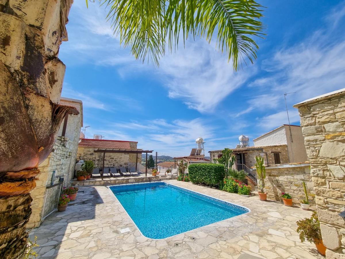 Athena'S Pool Oasis Apartment Skarinou Exterior foto