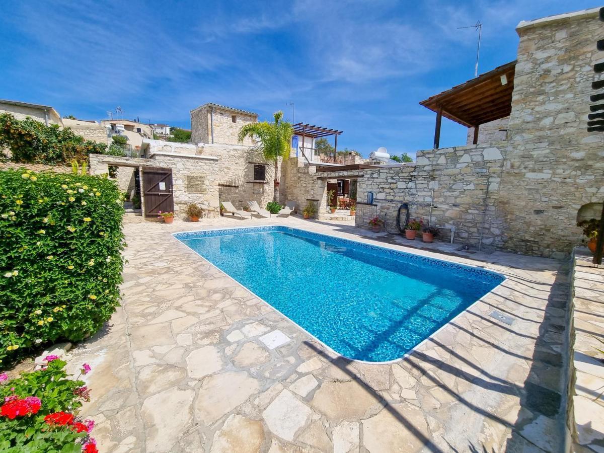 Athena'S Pool Oasis Apartment Skarinou Exterior foto