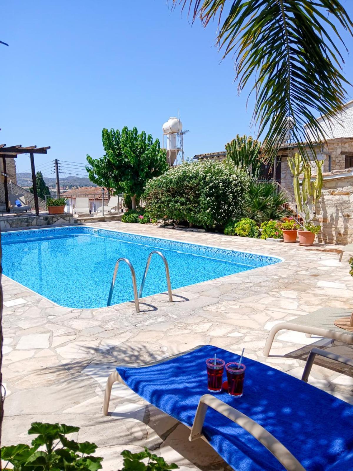Athena'S Pool Oasis Apartment Skarinou Exterior foto