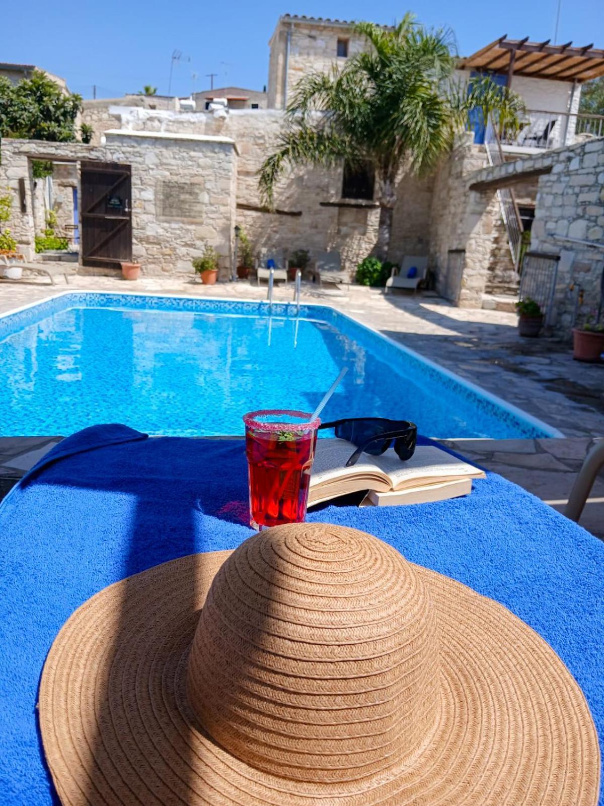Athena'S Pool Oasis Apartment Skarinou Exterior foto